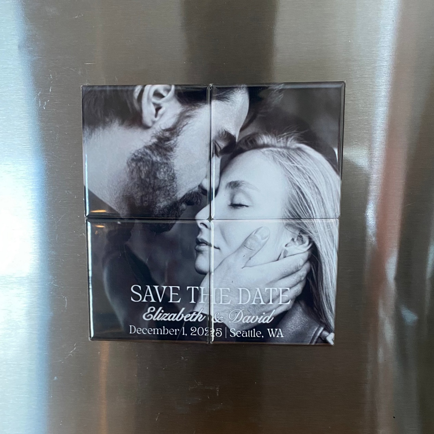 Save The Date - 4pc Magnet Mosaic
