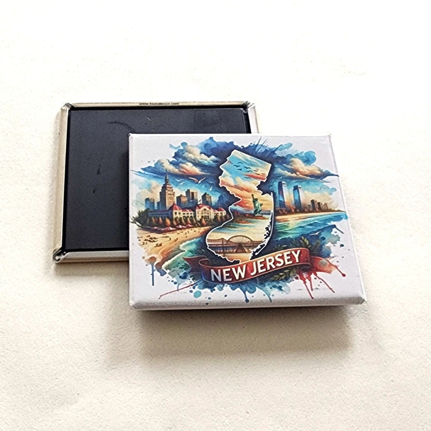 New Jersey - Retro State Magnet