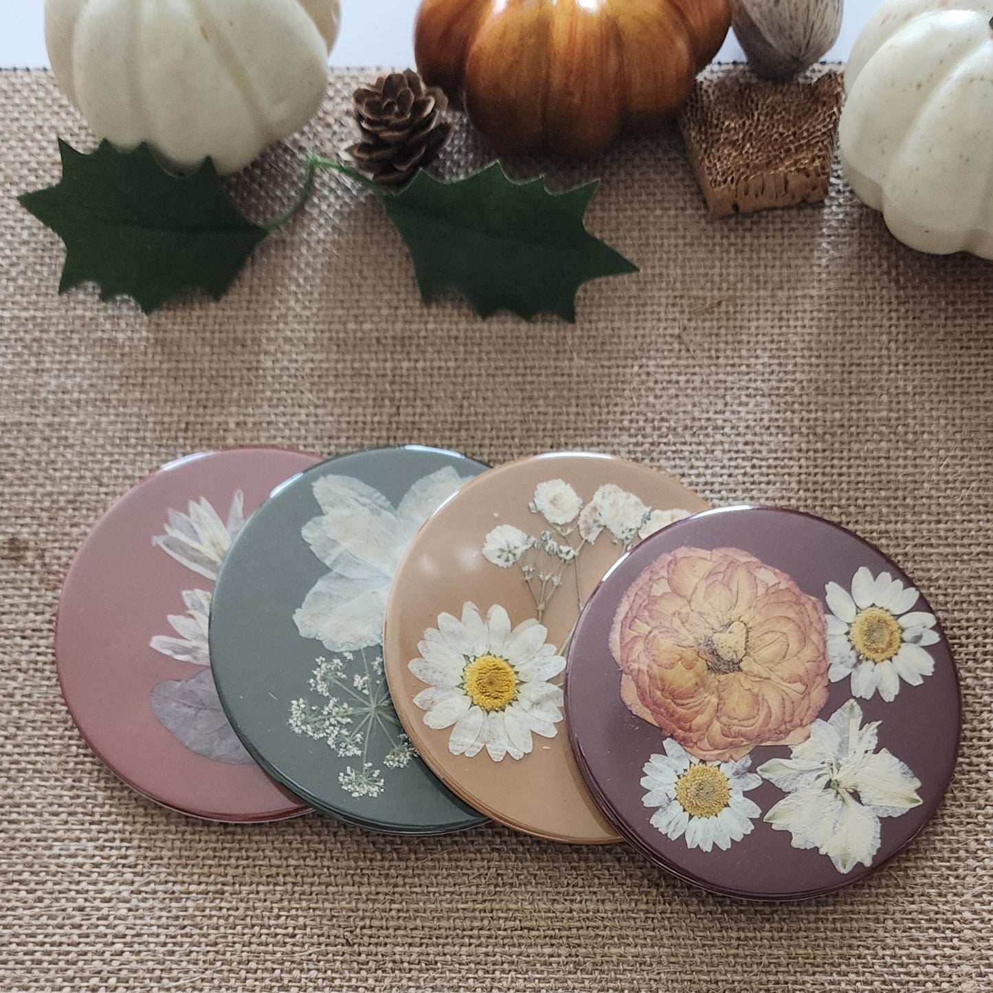 Autumn Bloom Coaster Set