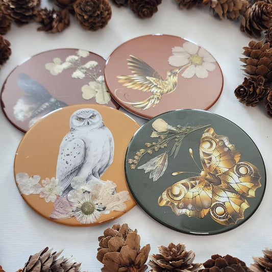 Gilded Wings Coaster Set