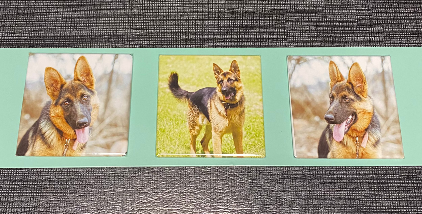 Square Photo Magnets - Set of 3
