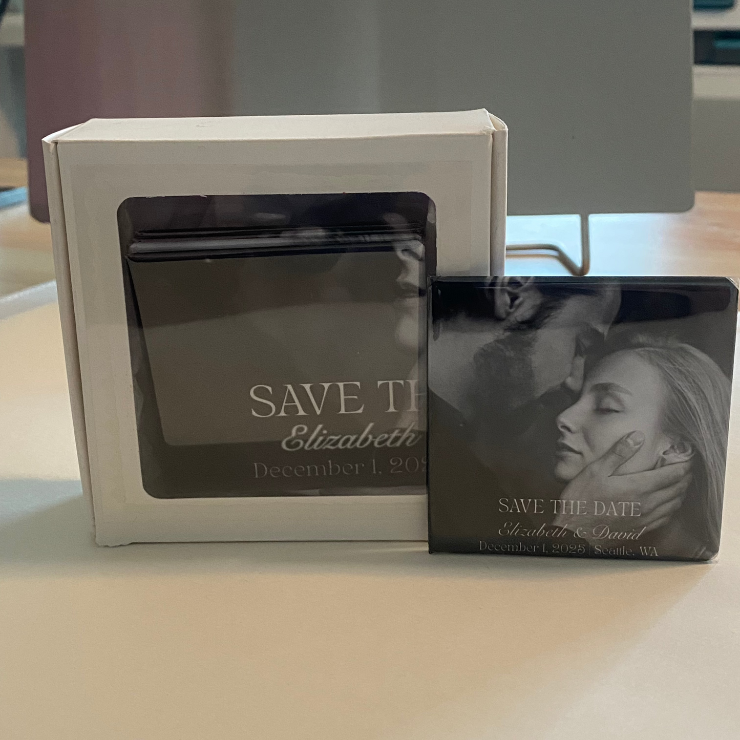 Save The Date - 4pc Magnet Mosaic